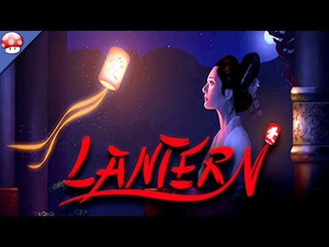 A single hand-held lantern casting light into a dark stone corridor